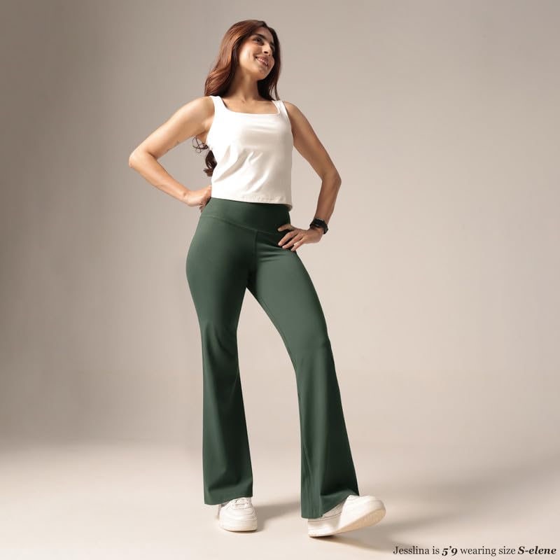 Image of BlissClub Ultimate Flare Pants Lite Tall for Women Above 5'5 ft