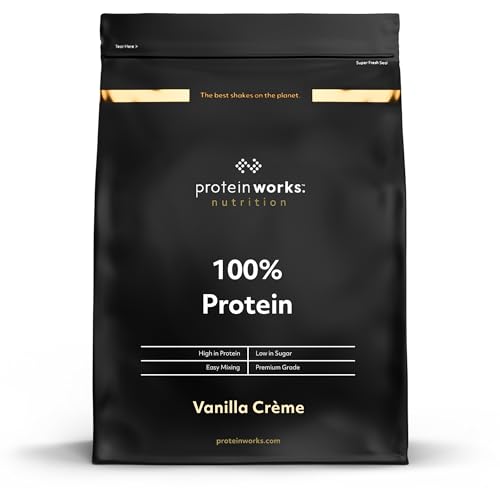 Protein Works - 100% Protein, 1.25kg, High Protein Blend, 41 Servings, Vanilla Crème