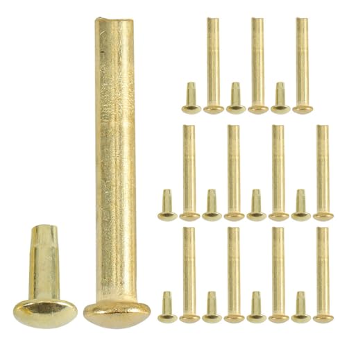 Holibanna 12 Piezas de Remaches de Reparación para Abanicos Plegables Accesorios de Remaches Metálicos Duraderos Kit de Herramientas para Bricolaje