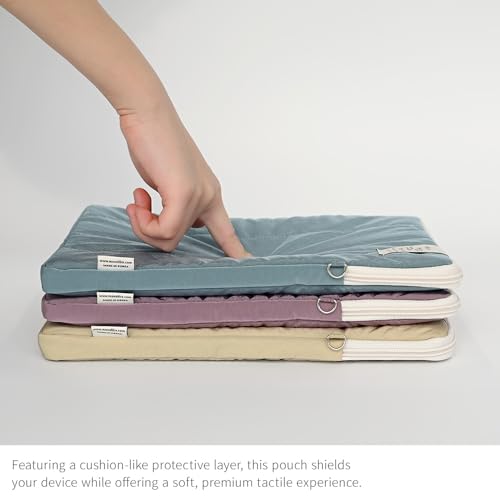 Image of Monolike Archive 247 Cushion Tablet Pouch 11inch, Purple - Padded Protective Sleeve for iPad Pro /Air, Soft Vintage Style Case