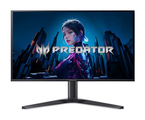 acer Predator 27' Gaming Monitor | WQHD 2560 x 1440 OLED | AMD FreeSync Premium Pro | 280Hz | 0.03ms (G to G) | VESA DisplayHDR True Black 400 | Display Port 1.4 & 2 x HDMI 2.1 | X27U Z1bmiiprx