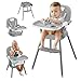 5 En 1 Periquera, Silla Periquera De Altura Ajustable, Silla Comer Con Portátil Y Plegable, Silla Alta, Bandeja ExtraíBle, Espacio Ajustable Para Asientos Y Cinturones De Seguridad, Fácil De Limpiar