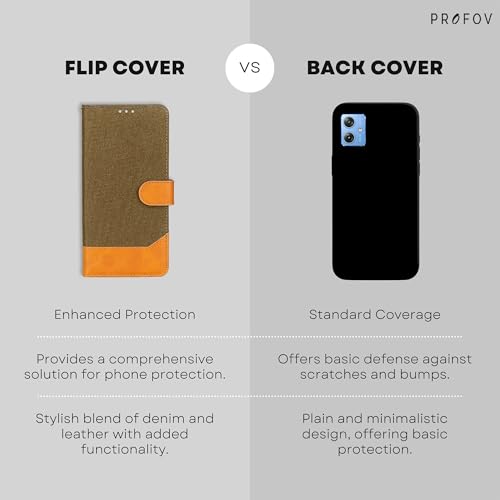 Image of Moto G54 5G Luxury Flip Case | Eco-Friendly Leather | Multi-Card Slots | Stylish Denim & Vegan Leather Cover for Moto G54 5G | Rich Dark Brown