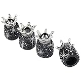 Couronne Bling diamant cristal capuchons de roue strass argile ABS voiture pneus vannes tige de pneu bouchons de Valve d'air couvercle hermétique Bling