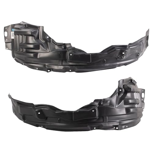 Image of TRQ Front Inner Fender Liner Set Compatible with 2011-2017 Mitsubishi Outlander Sport MI1248126 MI1249126 MI1249127
