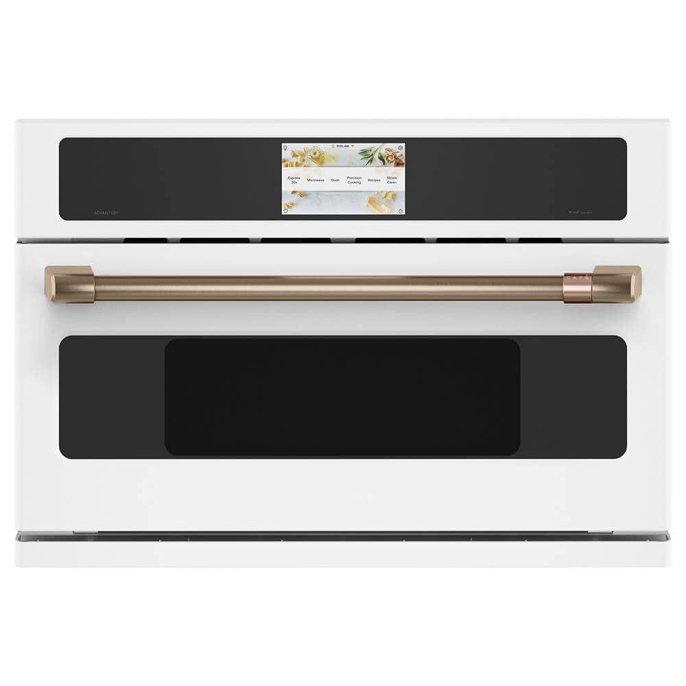 Cafe CSB913P4NW2 30 in 1 7 cu ft Smart Electric Wall Oven and Microwave Combo with 120-Volt Advantium