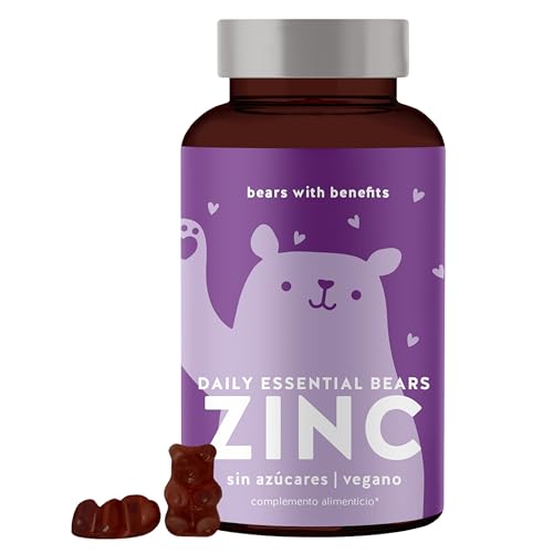 Bears with Benefits - Gominolas de zinc - Favorecen la salud del cabello, la piel y el sistema...