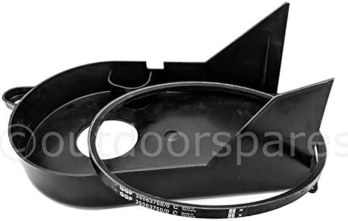 Mountfield Drive Belt & Belt Guard Set for SP474, Part Numbers - 135063750/0 & 322060212/0