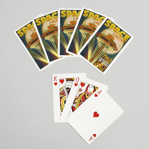 Baraja de poker 52 cartas Seattle Space Needle miniatura 7