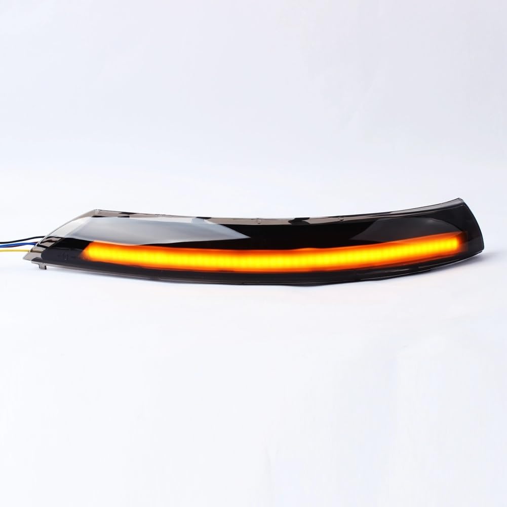 SKINII Luces Giro Intermitente Luz LED Señal Giro Dinámica Coche Indicador Espejo Lateral Lámpara Intermitente para VW para Touareg I para MK1 7L Facelift 2007-2010 Indicador Led Luces