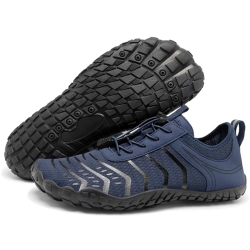 EWHUA Barefoot Shoes Women Mens Water Shoes,Wide Toe Box Shoe Womens Comfortable Gym Shoe,Zero Drop Non-Slip Athletic Shoes for Hiking, Walking, Running, Yoga, Workout, Swimming, Water Sports,Unisex