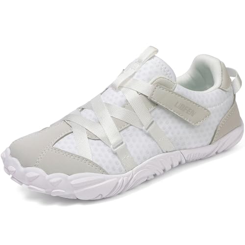 Image of UBFEN Kids Barefoot Shoes Zero Drop Wide Toe Box Sneakers for Boys Girls | Hook&Loop, Lightweight, Breathable, Suitable for Hiking, Walking, Tennis, Running, Daily Wear, Toddler, Little Kid, Big Kid