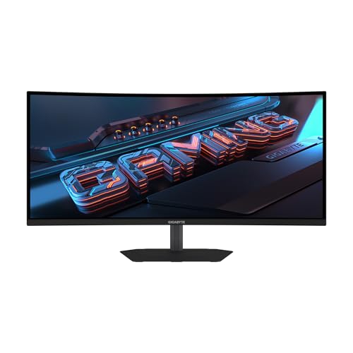 Image of GIGABYTE - G34WQC2-34 inch VA Curved Gaming Monitor - WQHD 3440x1440-200Hz - 1ms GTG - AMD FreeSync Premium - HDMI, DP - Height and Tilt Adjustable - Black