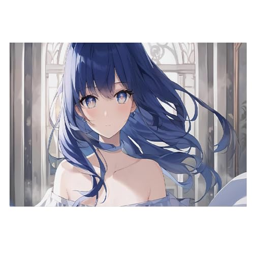 Lienzo de anime de chica linda de 40x60 cm para decoración del hogar