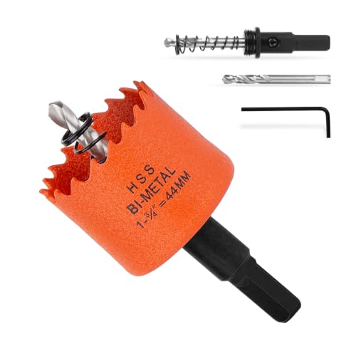 Image of 1-3 /4 Inch Hole Saw 1.75 inch Circle Drill Bit Wood Metal Drywall Plastic Pipe