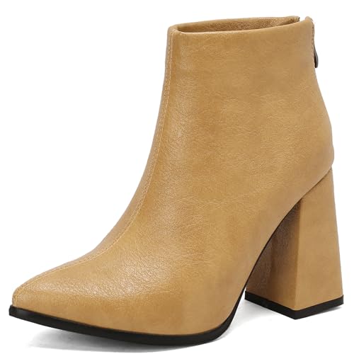 Bottines Chelsea Gicoiz au bout pointu et talon chunky pour un look mode affirmé