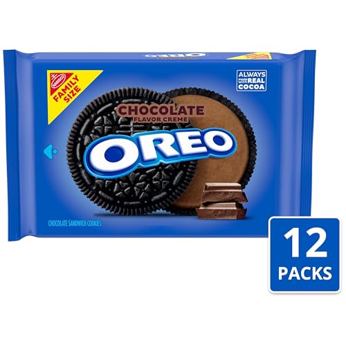 Image of OREO Chocolate Creme Chocolate Sandwich Cookies, Family Size, 12-18.71 oz Packs