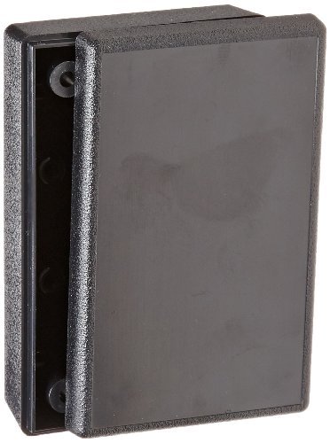 Serpac 110i ABS Plastic Enclosure, 3.6" Length x 2-1/4" Width x 1" Height, Black