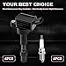 UF816 Set of 4 Ignition Coil Packs & Spark Plugs Compatible with 2016-2021 Hyundai Elantra Kona Sonata Hybrid Veloster Kia Forte Optima Hybrid Soul 2.0L Replace# 27300-2E601 49137 GN10877