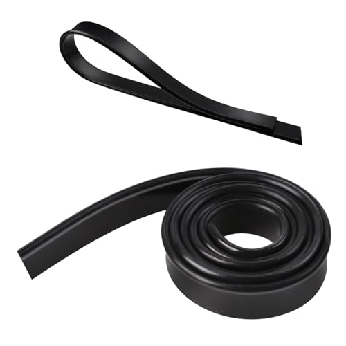 Loghohu 41 Inch Squeegee Replacement Rubber Squeegee Rubber Replacement Blades Black Silicone Rubber Squeegee Refills for Shower Doors Window Glass Cleaning