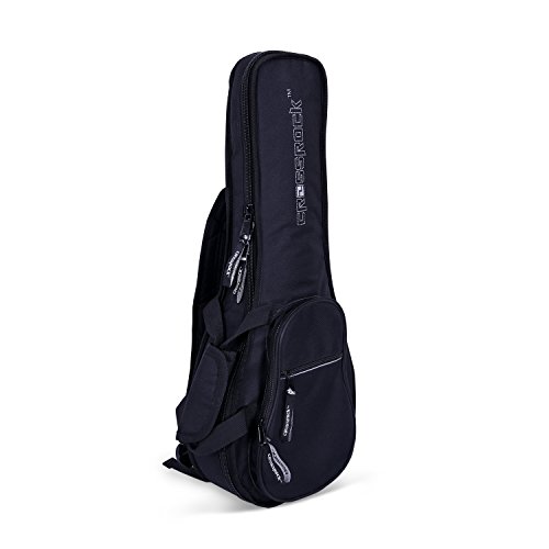Image of Crossrock A-Style Mandolin Gig Bag with 10mm Padding, Backpack Straps in Black (CRSG106MABK)