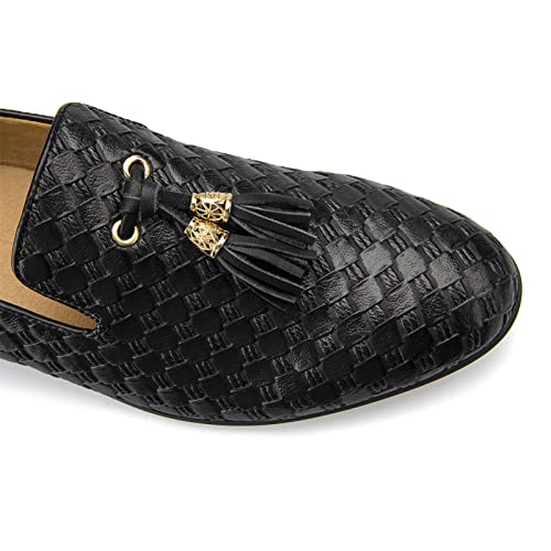 Image of Meijiana Mens Loafers Wedding Dress Shoes Slip-On Loafers for Men Tuxedo Suit Shoes