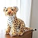 Xshelley 10.6 inch Cheetah Plush Toy Stuffed Animal Plush,Cute Lifelike Cheetah Stuffed Animals Kids Toy Gift for Boy Baby Hug Cheetah- Lifelike Stuffed Animal
