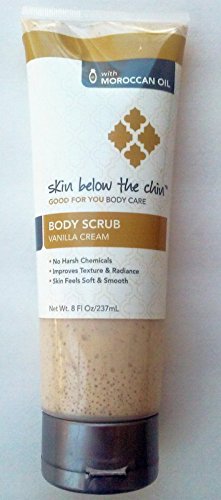 Skin Below the Chin Vanilla Cream Body Scrub 8 Fl Oz