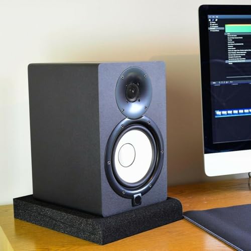 4 piezas de espuma acústica insonorizante para altavoces, almohadillas para monitores de estudio, accesorio de aislamiento para altavoces miniatura 4