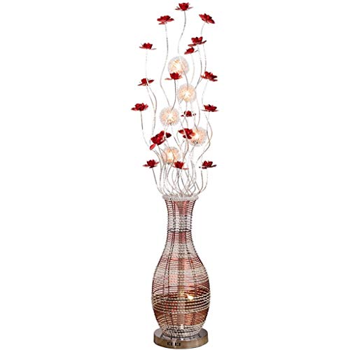 Lampadaires Luminaires sur Pied Fleur aluminium Lampadaire, métal base verticale étage Lumière, Salon Chambre Maison Fleur Lampadaire Lampes sur Pied