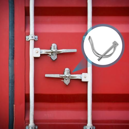 10 Stück Klappsplint in D-Form, 4.5mm x 40mm Rohrklappsplinte Klappsplinte, Stift Rohrklappsplint, Kohlenstoffstahl Sicherungsstift für Bauernhof Traktoren, Anhänger und Rasenmäher