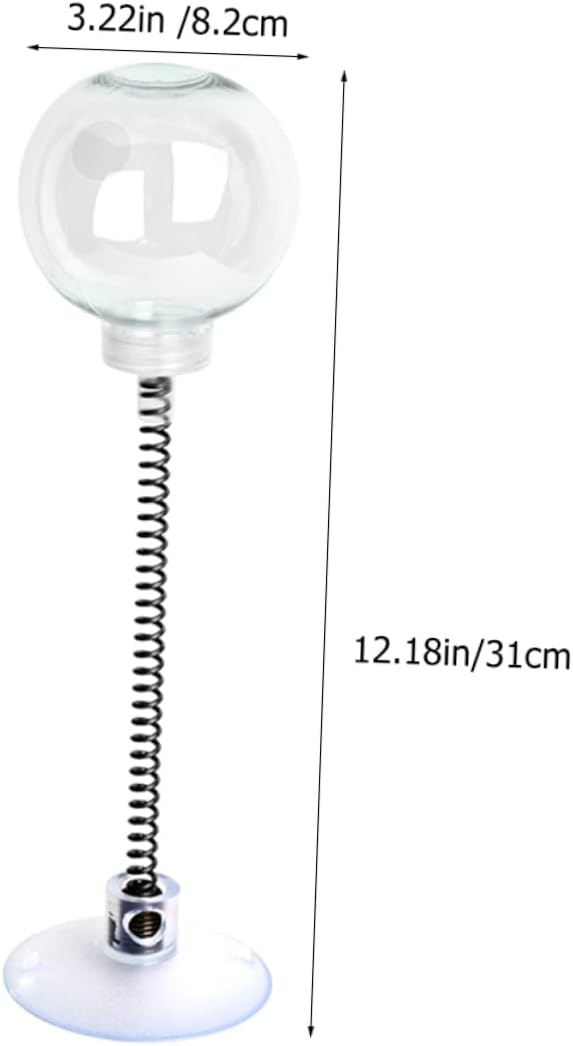 VANZACK 5pcs Cat Treat Dispenser Toy Interactive Spring Feeding Toy for Cats Fun Swinging Design Transparent Engaging Snack Puzzle for Indoor Play and Iq Training