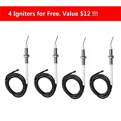 Hisencn Replacement Parts for Jenn Air Grill 720-0336, 720-0337, 720-0511, 720-0512, 720-0586A, Heat Plates, Igniter & Burner Replacement for Jenn Air Gas Grill, Part Number NGCHP2, 115-8500-0 - Thumbnail 7