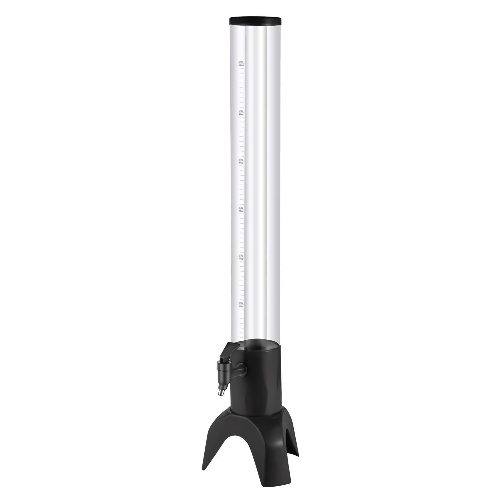 Torre de la Cerveza Dispensador de bebidas cilíndrico Dispensador de cerveza con grifo graduado transparente y tubo de hielo. Torre de bebidas de vino de jugo de cerveza de 5L / 3L Dispensador de Bebi