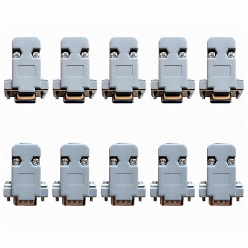 TQDLYKHS 10 Pack DB9 Solder Connector Adapter Kit RS232 Serial Adapter