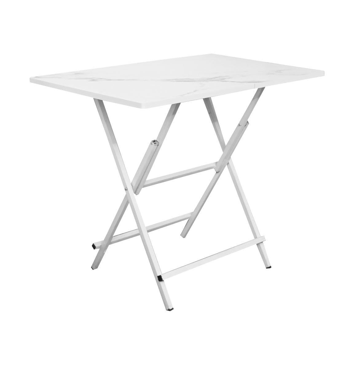 Faburaa Tablista Foldable Dining Table/Folding Table for Study/Foldable Laptop Desk/Multipurpose Utility Table/Office Desk/2 Seater Dining Table/Size - L91xW60xH76 cm (Color - White)