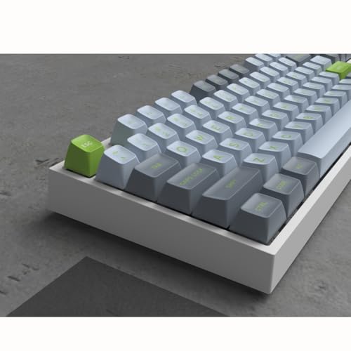 Image of Guffercty kred SA Profile PBT Keycaps,172 Set Double Shot Durable Keycaps for Custom Mechanical Keyboard Mod Fit 60% 100% Layout for Gamers Typists (Lime)
