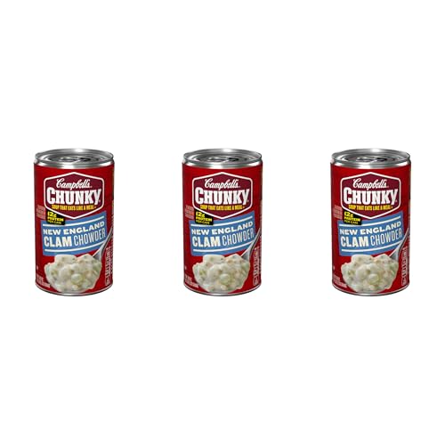 Campbell's Chunky Soup, New England Clam Chowder, 18.8 Oz Can