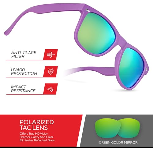 Image of Retro Rewind Polarized Sunglasses for Women Men - UV400 Classic Square Vintage Shades Trendy Unisex Sun Glasses