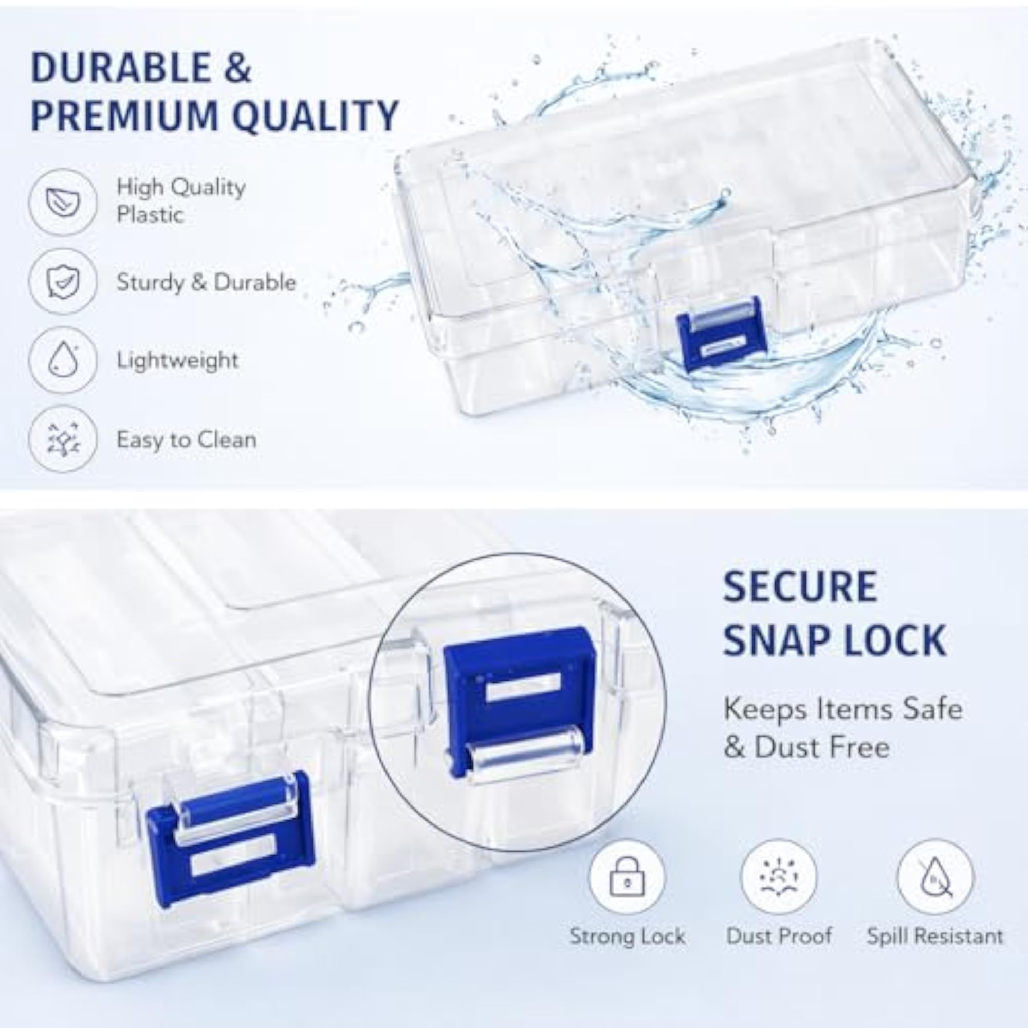 Transparent Jewellery Organizer Pouch with Zipper