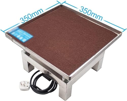 Mesa Vibradora para Hormigón, Banco de Pruebas de Vibración de 35 x 35 cm, Plataforma Vibratoria Miniatura de Acero Inoxidable, Vibrador a 3000 rpm miniatura 4