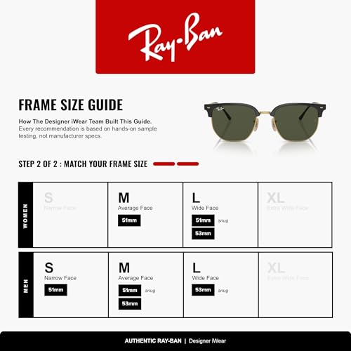 Image of Ray-Ban RB4416 New Clubmaster Square Sunglasses for Men for Women