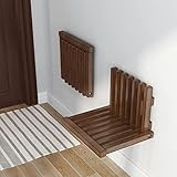 ✔️【COMPACTO, PLEGABLE Y AHORRO DE ESPACIO】 La silla de el cuidado del asiento ducha plegable y fácilmente plegable a 90° es ideal para duchas estrechas, pasillos, entradas, garajes, baños, descansos, cocinas, balcones