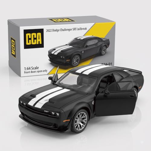 Image of Wizplex CCA Officially Licensed Dodge Challenger SRT Jailbreak 2022 1:64 Die Cast Metal Car - Collectible Alloy Muscle Coupe with Openable Doors, Free-Rolling Wheels, Showpiece for Kids 3+