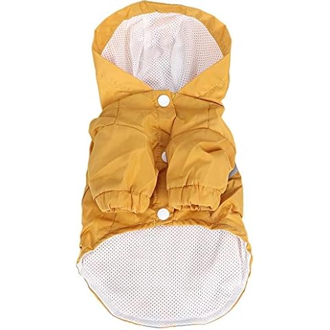 Chubasquero plegable de doble capa Zerodis para perros y gatos (S-Amarillo) Cover