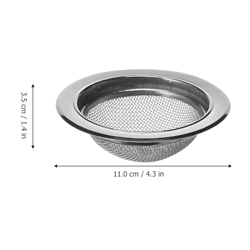 Image of 2PCS Kitchen Sink Strainer Stainless Steel, Kitchen Sink Drain Strainer Premium Fine Mesh Sieve Filter Basket with Anti-Clogging Technology Rust-Resistant, Easy Clean (Pack of 2)