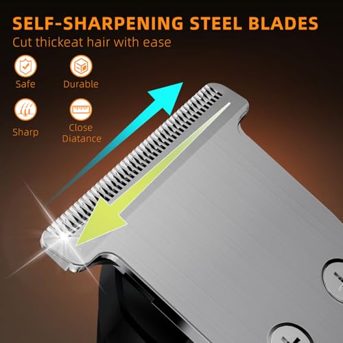 Vexloria Beard Trimmer Men, Hair Clippers Men, All-in-One Men's Grooming Kit with Nose and Ear Trimmer, Detail Trimmer, IPX6 Waterproof Professional Cordless Hair Clipper with 4 Limit Combs - Image 4