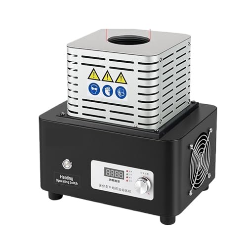 El Horno De Fusión Oro 1600° Puede Fundir, Plata Y Hierro. Máquina Frecuencia Media Con Pantalla Digital, Conversión, Alta Temperatura Sin Combustión Fundicion Rapida Eficiente(6000W-3Kg)