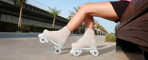 Patins à roulettes double rangée stables pour débuter sans peur