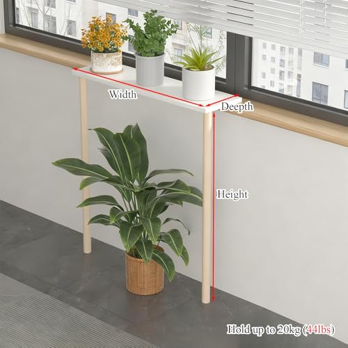 Bodenstehende Fensterbank- Verlängerung, erweiterbares Pflanzenregal für hohe Fenster, Outdoor- Terrasse, Katzen- Sitzstange mit Beinen-6